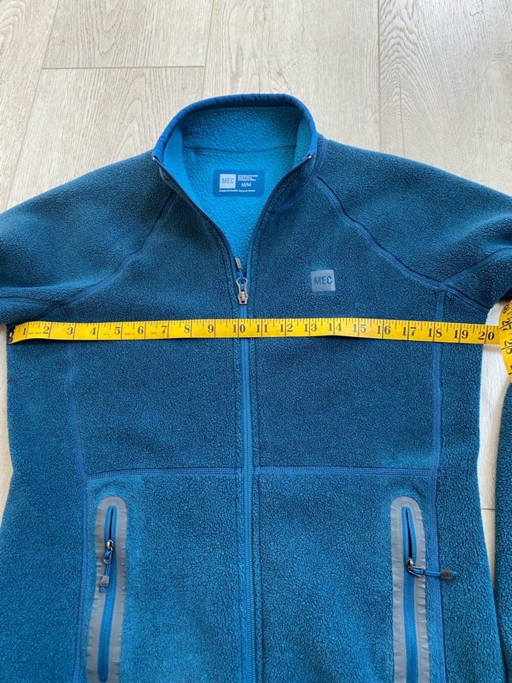 MEC Teal Full-Zip Fleece Jacket - Picture 3 of 6